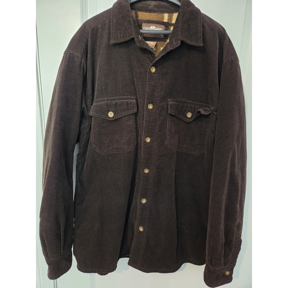 Levi's Men's Corduroy Outer Shirt Cotton, Brown, Size M, Lined, Button-Up EUC - Picture 1 of 5